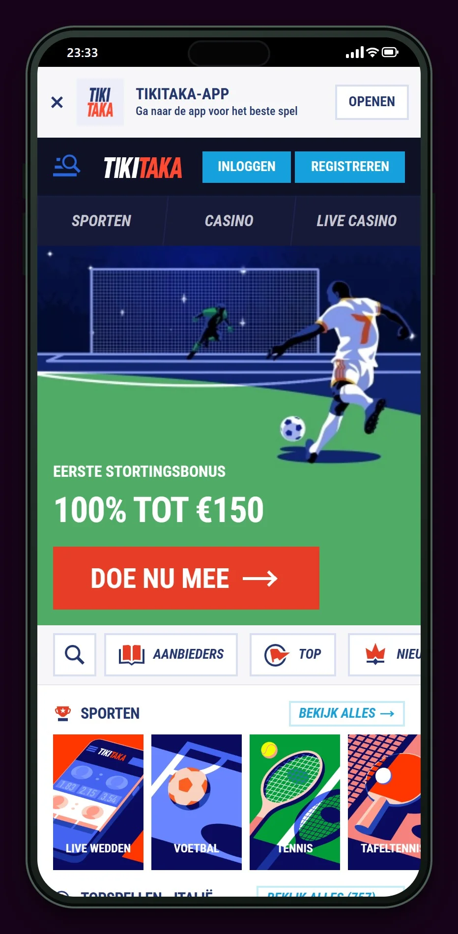 online casino payconiq: TikiTaka in de mobiele lobby